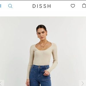 DISSH- VICTORIA STONE SLEEVED TOP - S / STONE